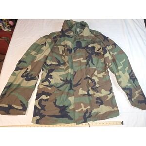 USGI US Army BDU Combat Field Jacket Medium Long Woodland Uniform ECU